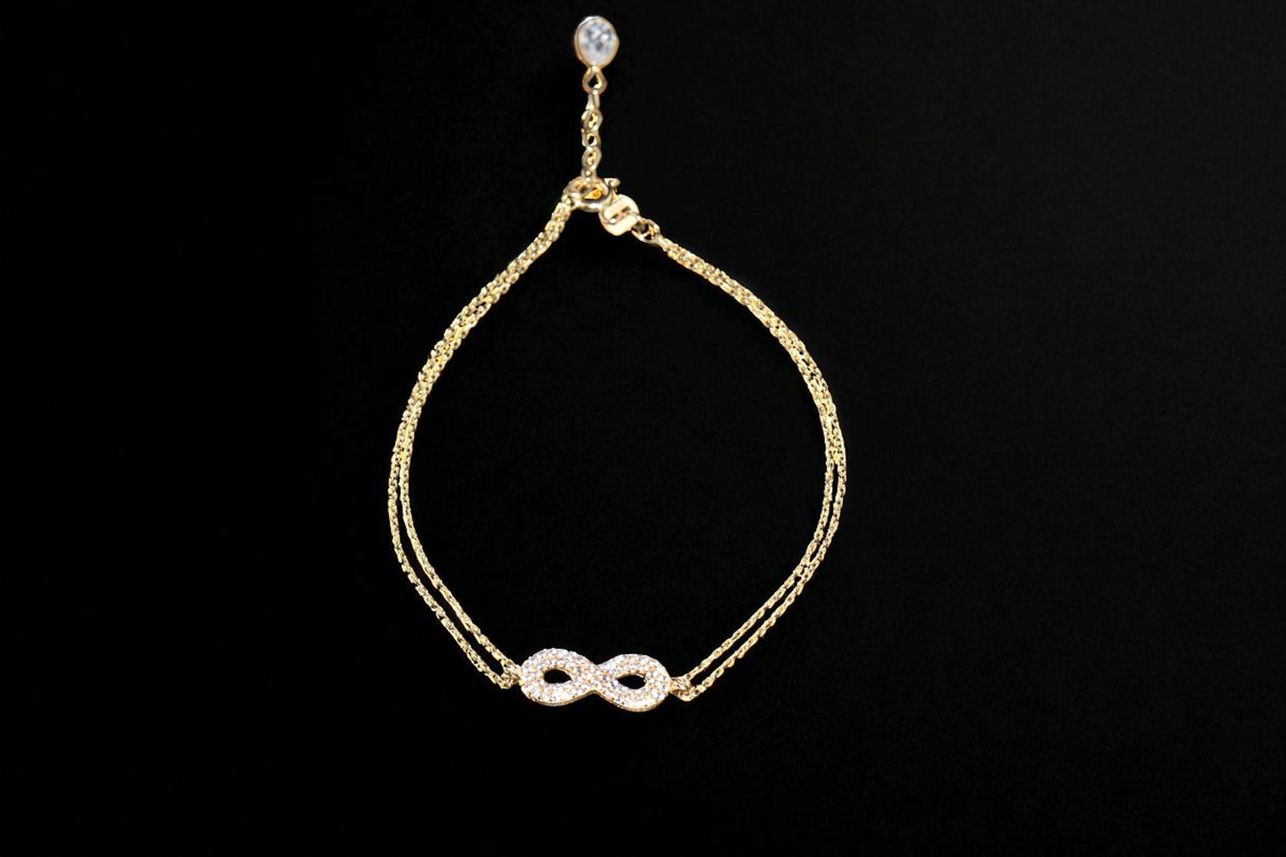 14K Infinity Love Bracelet / Pulsera 14K de Infinito Amor