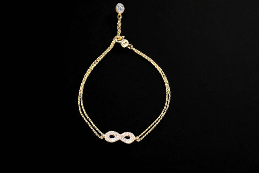 14K Infinity Love Bracelet / Pulsera 14K de Infinito Amor