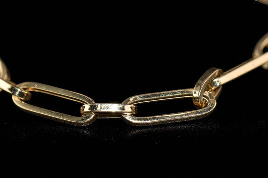 14 Paper Clip Bracelet / Pulsera  Paper Clip 14K